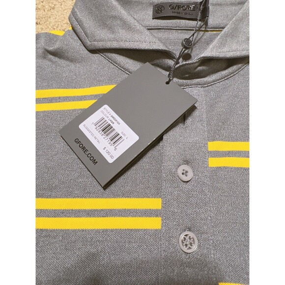 G/FORE Performance Golf Polo Shirt Rare design NWT Large - Picture 3 of 7